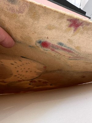 Lot 1088 - Still Life of Watermelon Watercolor on Velvet Theorem