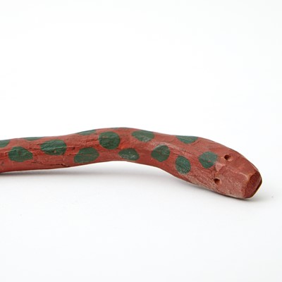 Lot 1086 - Carved and Painted Songbird Figure on Stand