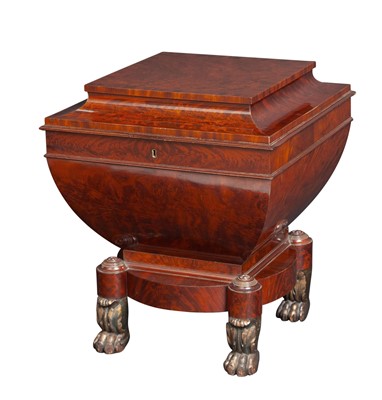 Lot 271 - Classical Parcel-Gilt Mahogany Cellaret