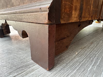 Lot 1070 - Chippendale Red-Painted Maple Desk Bookcase