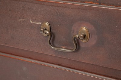 Lot 1070 - Chippendale Red-Painted Maple Desk Bookcase