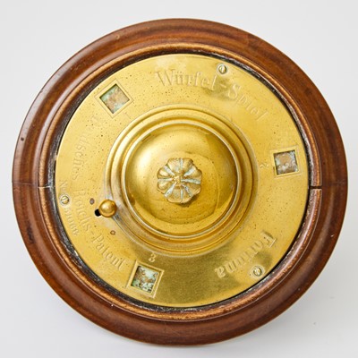 Lot 328 - A German brass Dice-rolling Game of Chance
