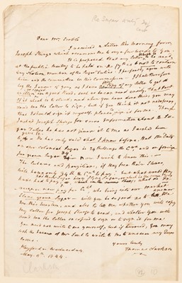 Lot 235 - Thomas Clarkson on sugar grown by slaves in Cuba and Brazil