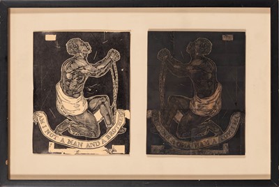 Lot 228 - An rare original 1837 abolitionist woodblock