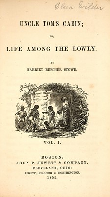 Lot 244 - The Hogan copy of the first edition, first issue of Uncle Tom’s Cabin
