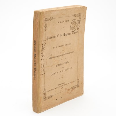 Lot 247 - The Supreme Court's decision in the Dred Scott case, in original wrappers