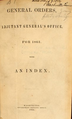 Lot 252 - The Emancipation Proclamation in a fine set of War Department Orders