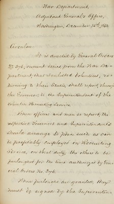 Lot 252 - The Emancipation Proclamation in a fine set of War Department Orders