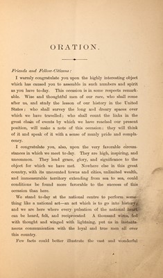 Lot 258 - Frederick Douglass' honest speech at the unveiling of the Freedman's Monument