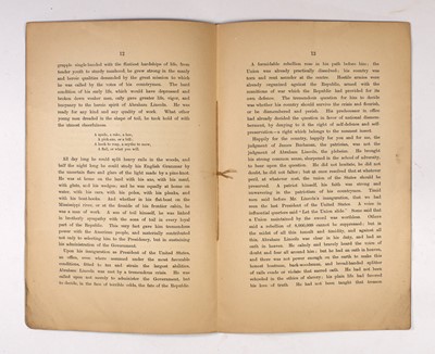 Lot 258 - Frederick Douglass' honest speech at the unveiling of the Freedman's Monument