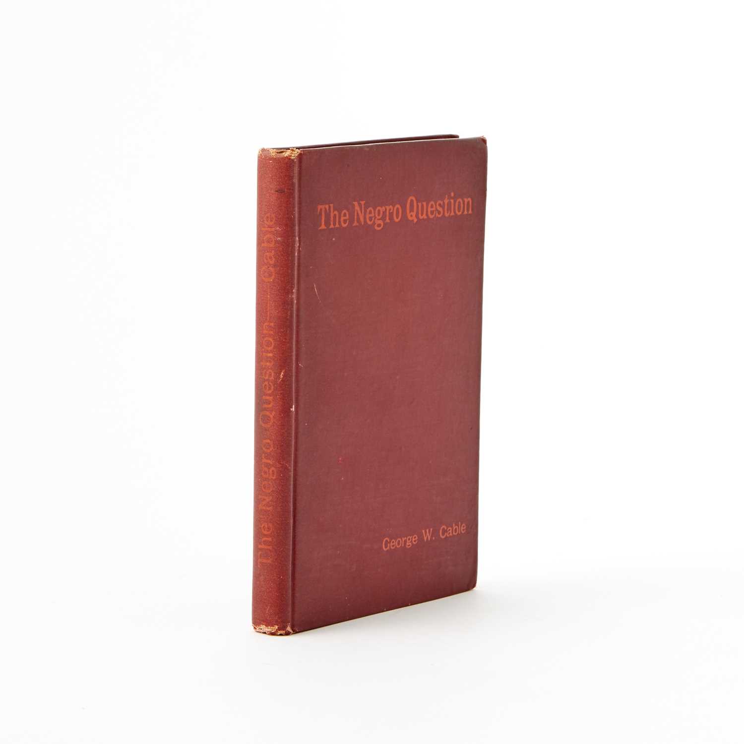 Lot 260 - Inscribed copy of Cable's The Negro Question
