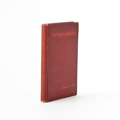 Lot 260 - Inscribed copy of Cable's The Negro Question