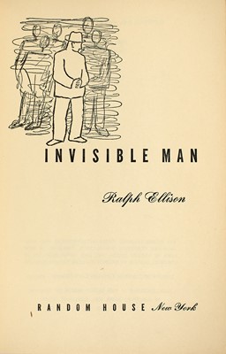 Lot 168 - Inscribed first edition of Ellison's Invisible Man