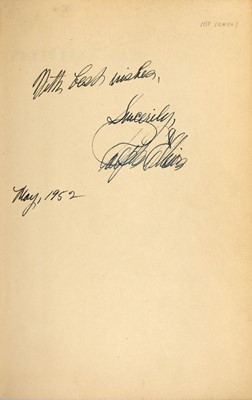 Lot 168 - Inscribed first edition of Ellison's Invisible Man