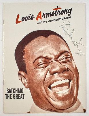 Lot 533 - A concert program signed by Louis Armstrong