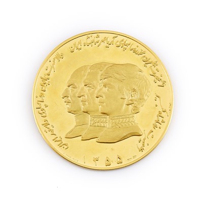 Lot 1162 - Iran Three Generations of The Pahlavi Dynasty SH 1355 (1976)