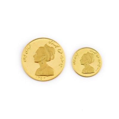 Lot 1158 - Iran Gold Medals of The Empress Farah Diba