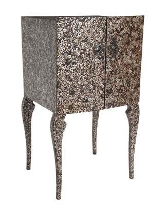 Lot 266 - R&Y Augousti Mother-of-Pearl Inlaid Lacquered Cabinet