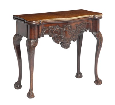 Lot 298 - Dutch Rococo Solid Mahogany Games Table