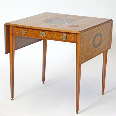 Lot 152 - Neoclassical Parquetry and Marquetry Inlaid Breakfast Table
