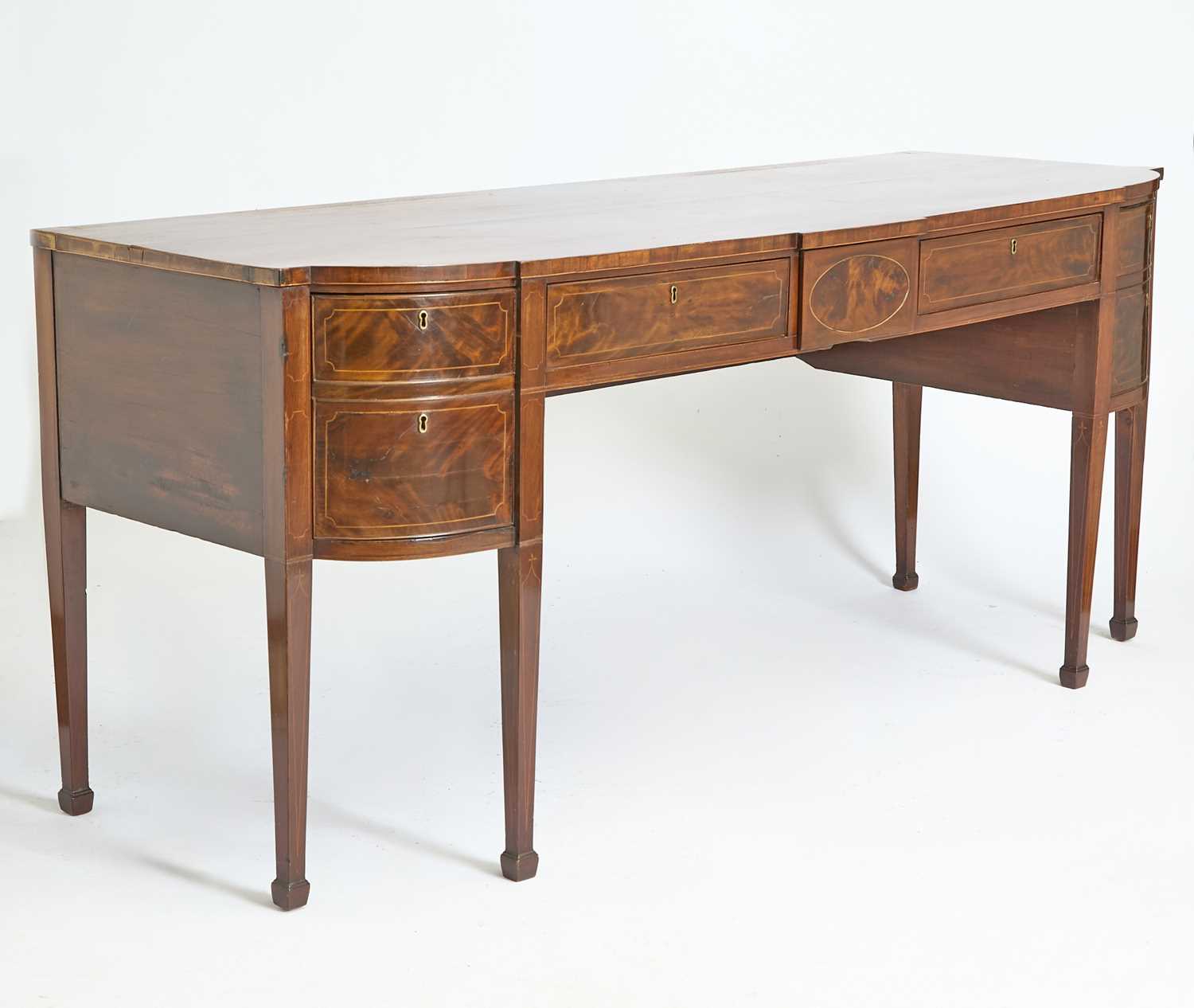 Lot 145 - George III Inlaid Mahogany Sideboard