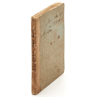 Lot 233 - Essay on the Impolicy of the Slave Trade, 1788