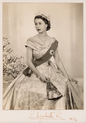 Lot 312 - A Pair of Signed Photographs of Queen Elizabeth II and Prince Philip.