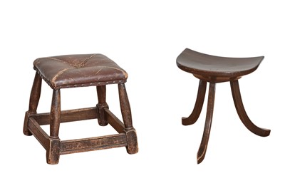 Lot 27 - Liberty & Co. Mahogany Milking Stool