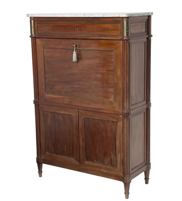 Lot 288 - Louis XVI Mahogany Secretaire à Abattant