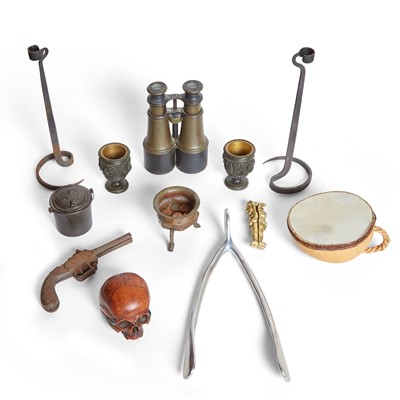 Lot 29 - Group of Metal and Wood Souvenir Table Articles