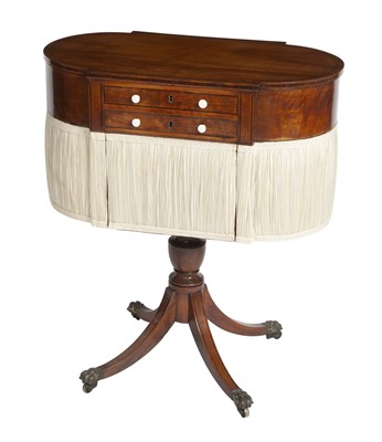 Lot 469 - Classical Inlaid Mahogany Work Table