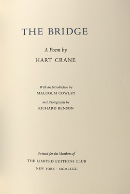 Lot 164 - The Limited Editions Club Edition of Hart Crane's The Bridge