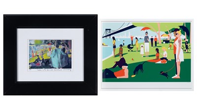 Lot 32 - Two Contemporary Art Prints Based on Seurat's A Sunday on La Grande Jatte