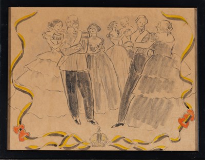 Lot 230 - Three Original Artworks, Two with Dogs