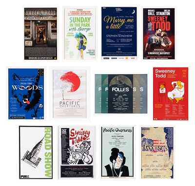 Lot 73 - Twelve Posters for Stephen Sondheim Musicals
