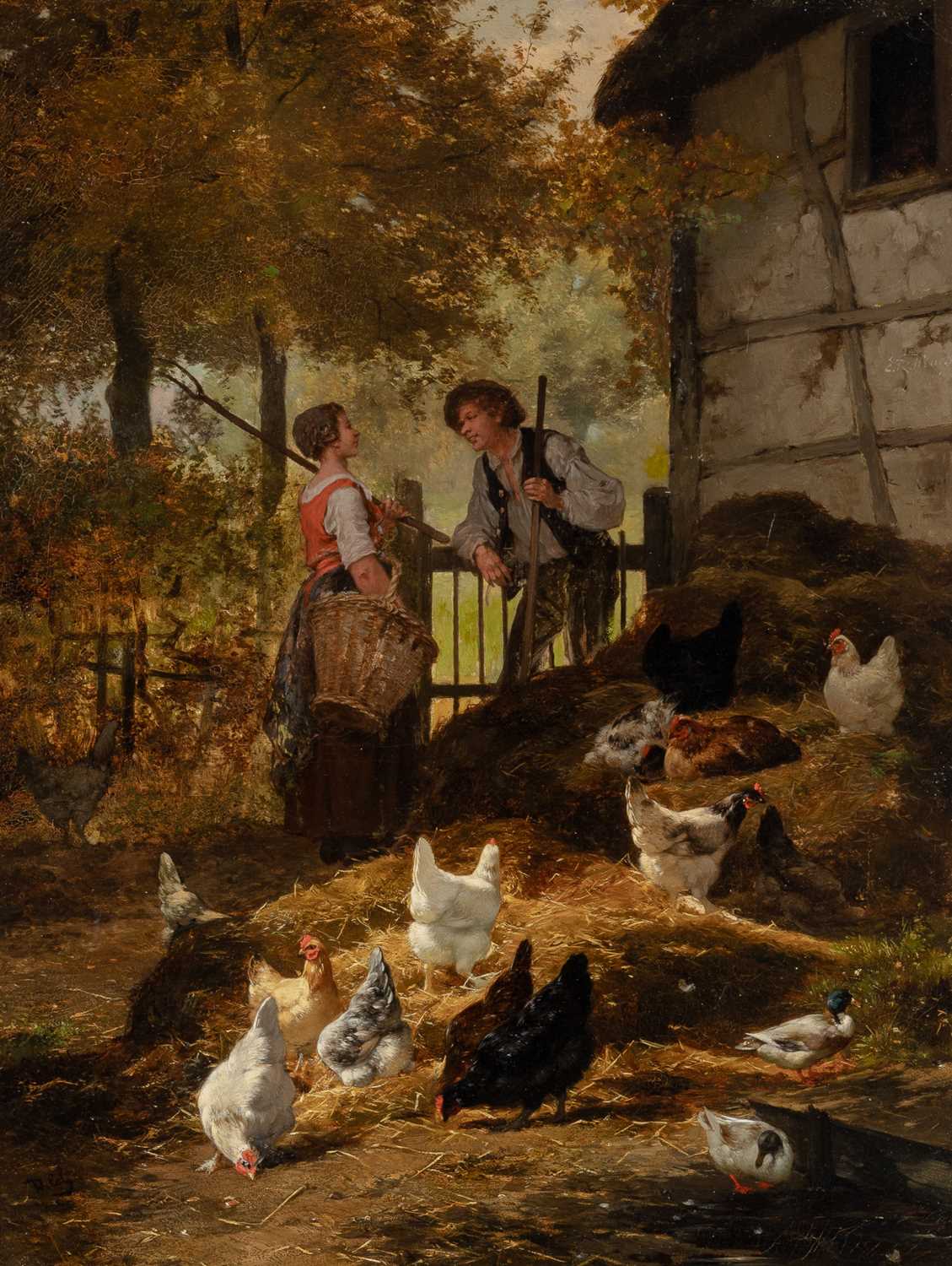 Lot 73 - Eugène Remy Maes and Jan David Col