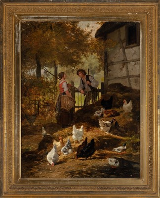 Lot 73 - Eugène Remy Maes and Jan David Col
