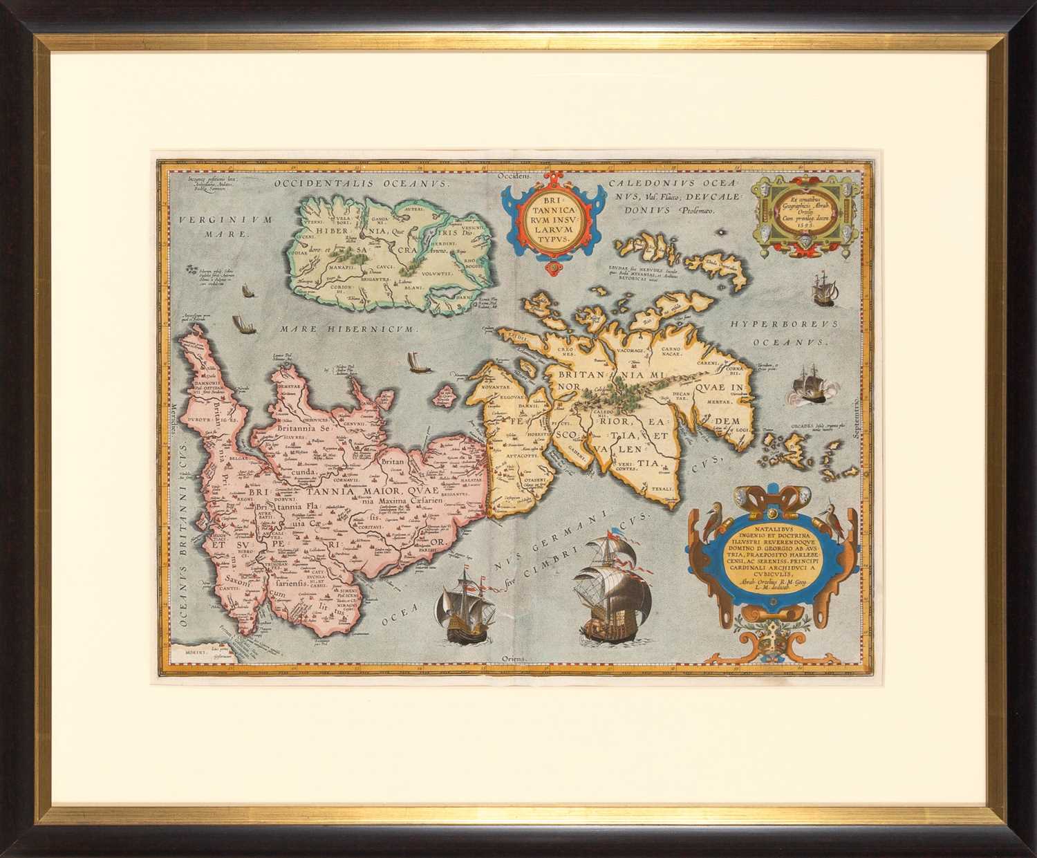 Lot 22 - A decorative map of England by Ortelius