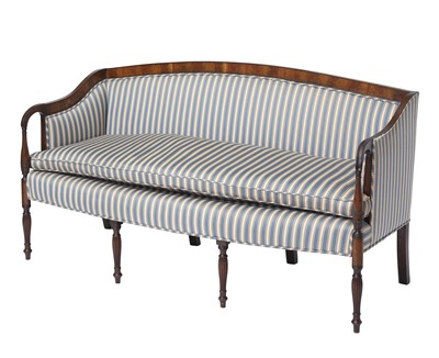 Lot 153 - Federal Style Upholstered Mahogany Settee