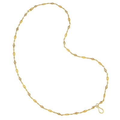 Lot 1149 - Gold and Diamond Necklace
