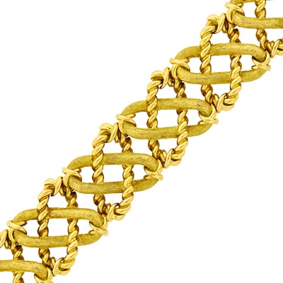 Lot 108 - Tiffany & Co., Schlumberger Gold Bracelet, France