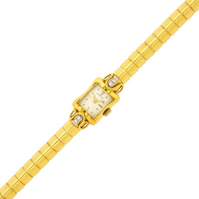 Lot 1103 - Gubelin Gold and Diamond Wristwatch