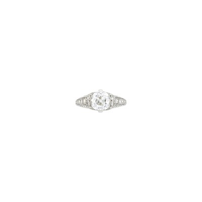 Lot 1175 - Platinum and Diamond Ring