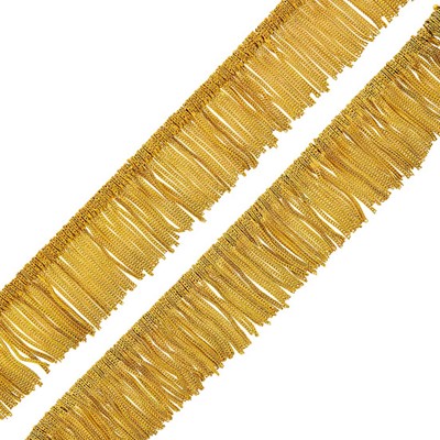 Lot 1116 - Gold Fringe Bracelet and Fringe Section