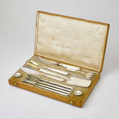 Lot 625 - Russian Silver Flatware Service