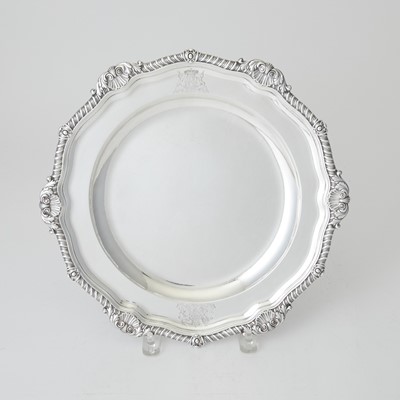 Lot 145 - George III Sterling Silver Chop Dish from the Duke of Hamilton Ambassadorial Service