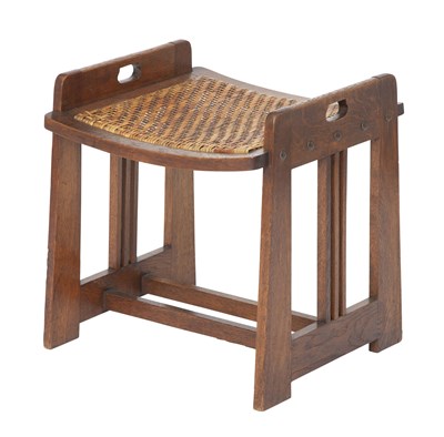 Lot 736 - Wilhelm Schmidt Caned Oak Stool