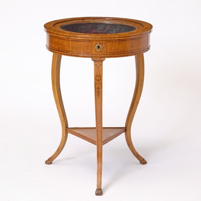 Lot 176 - Charles X Style Inlaid Satinwood Vitrine Table