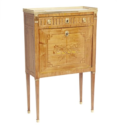 Lot 292 - Swedish Ormolu-Mounted Tulipwood and Marquetry Secrétaire à Abattant