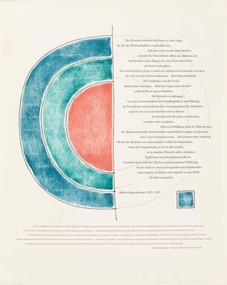 Lot 330 - With a quotation by J. Robert Oppenheimer
